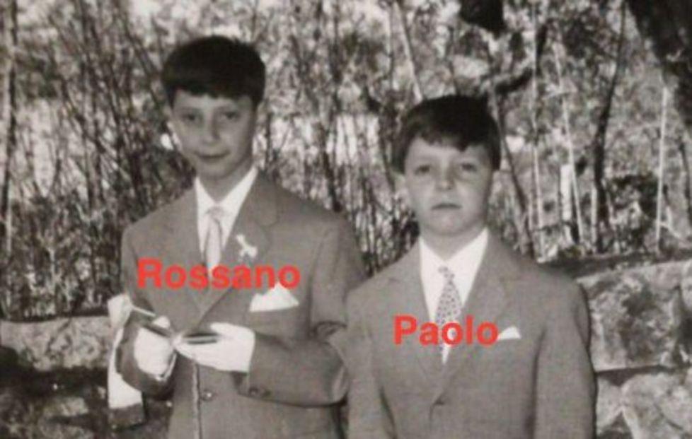 Paolo Rossi e il fratello Rossano da bambini