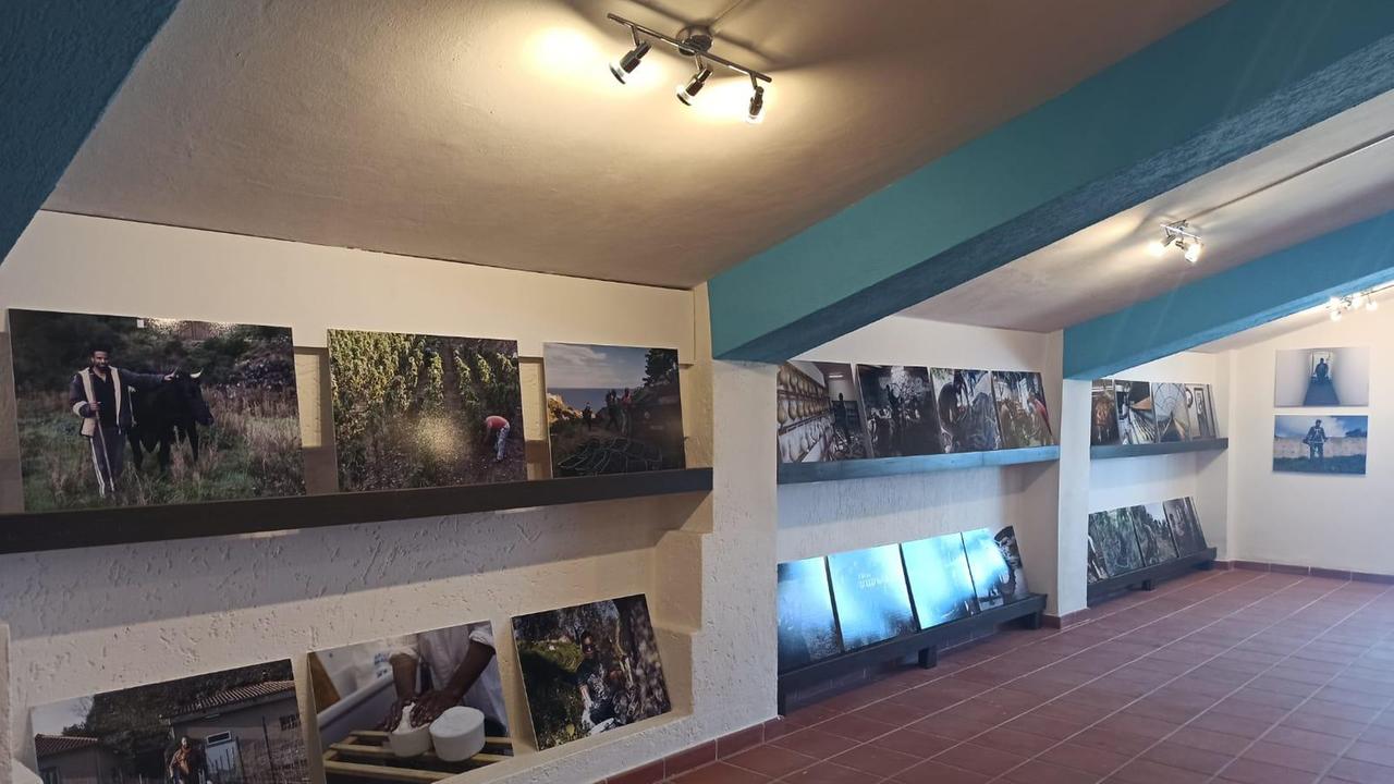 Un angolo della mostra di Campolattano