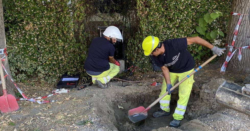 Incendio a cabina dell’Enel 