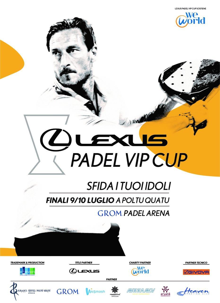 Francesco Totti a Poltu Quatu per la Lexus Padel Vip Cup