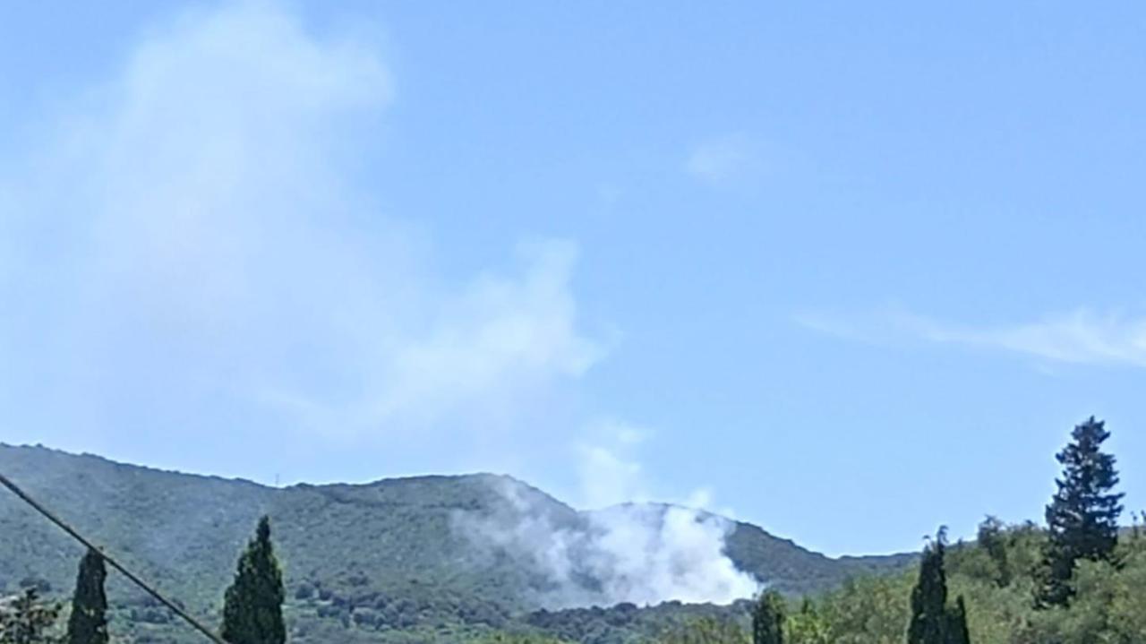 Incendio all'Argentario, le fiamme sulle colline di Porto Santo Stefano