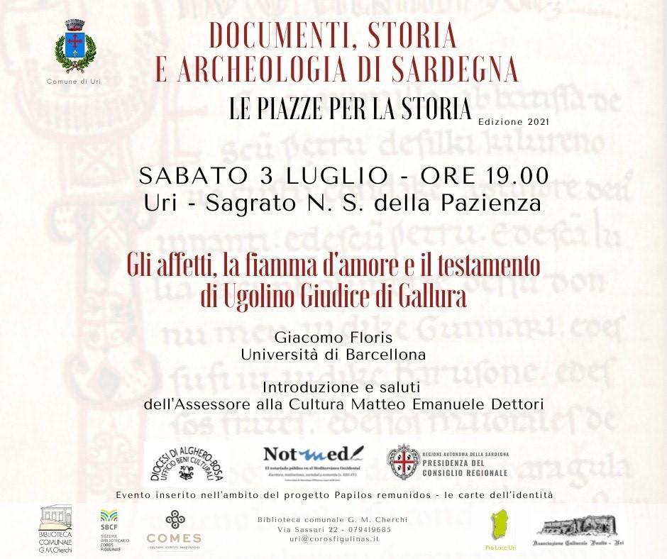 A Uri ritornano «Le piazze per la storia»