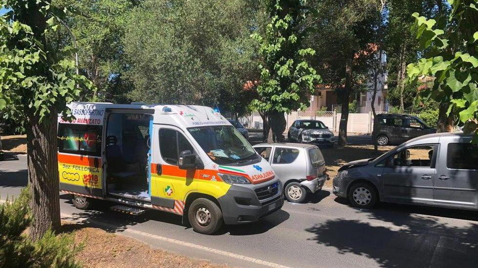 Tamponamento a catena, un ferito
