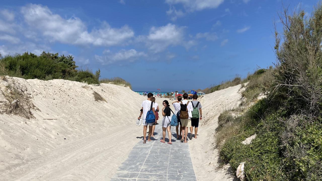 La passerella delle Spiagge Bianche (foto Michele Falorni/Silvi)