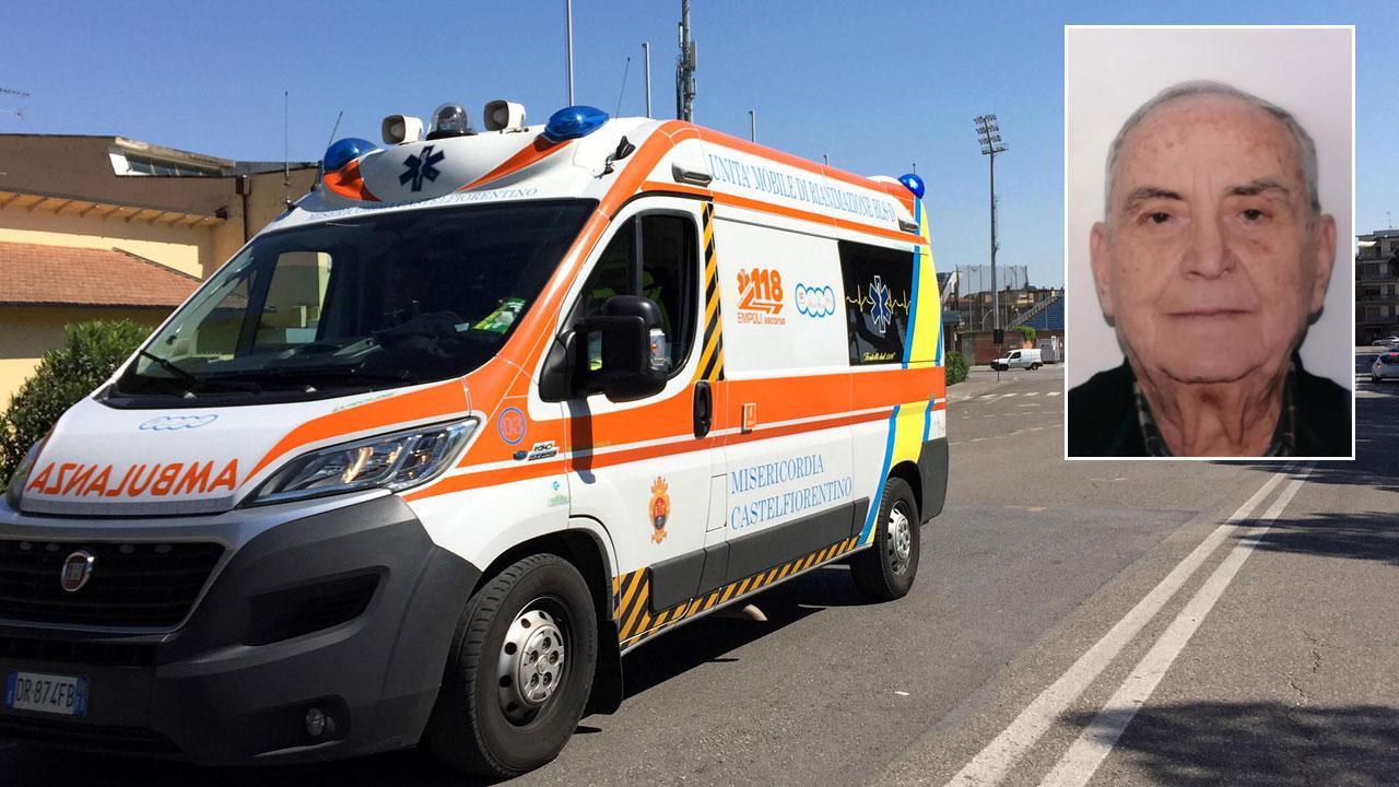 Empoli, morto anziano investito da un furgone 