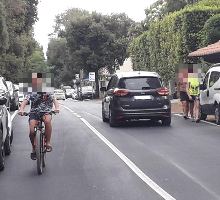 Bigattiera a rischio per i pedoni diretti verso il mare