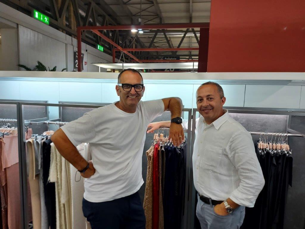 Sandro Ciardi e Maurizio Sarti nel loro stand di Milano Unica