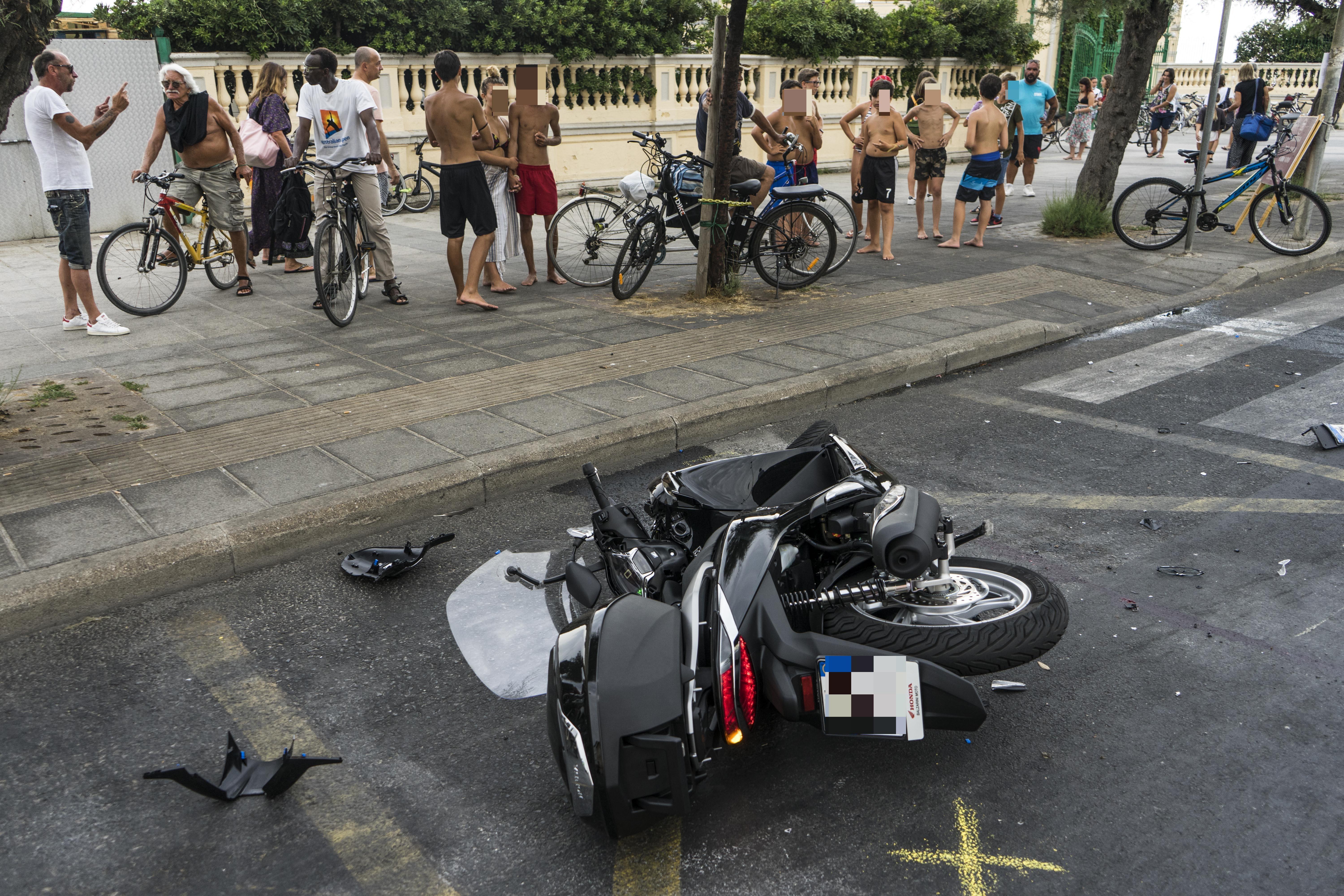 L'incidente ai Pancaldi (foto Daniele Stefanini/Silvi)