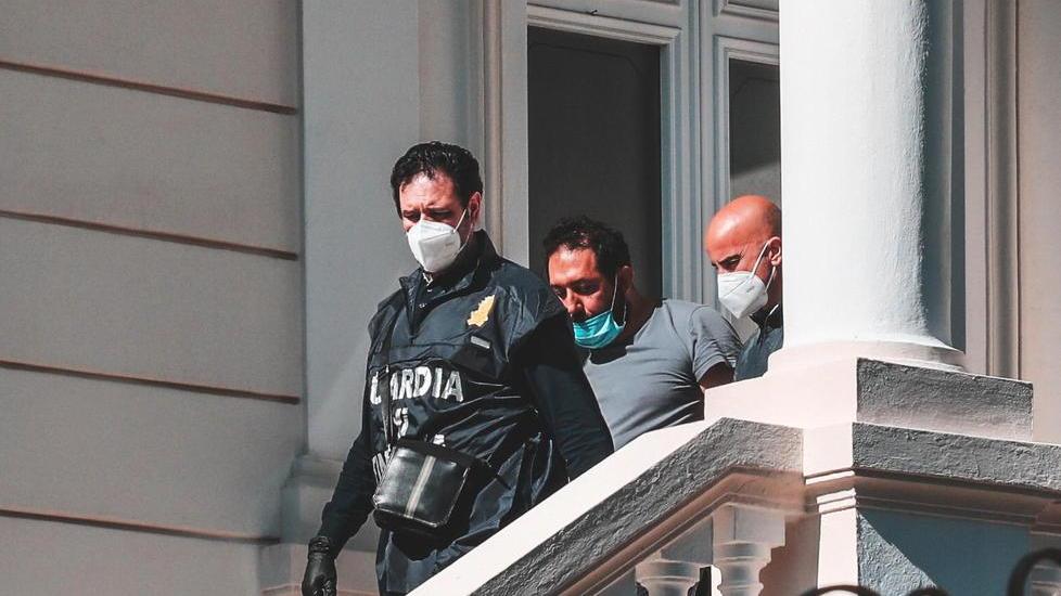 Nicola Calderini arrestato il 21 maggio 2020 nella villa di via Montebello (foto archivio Marzi)