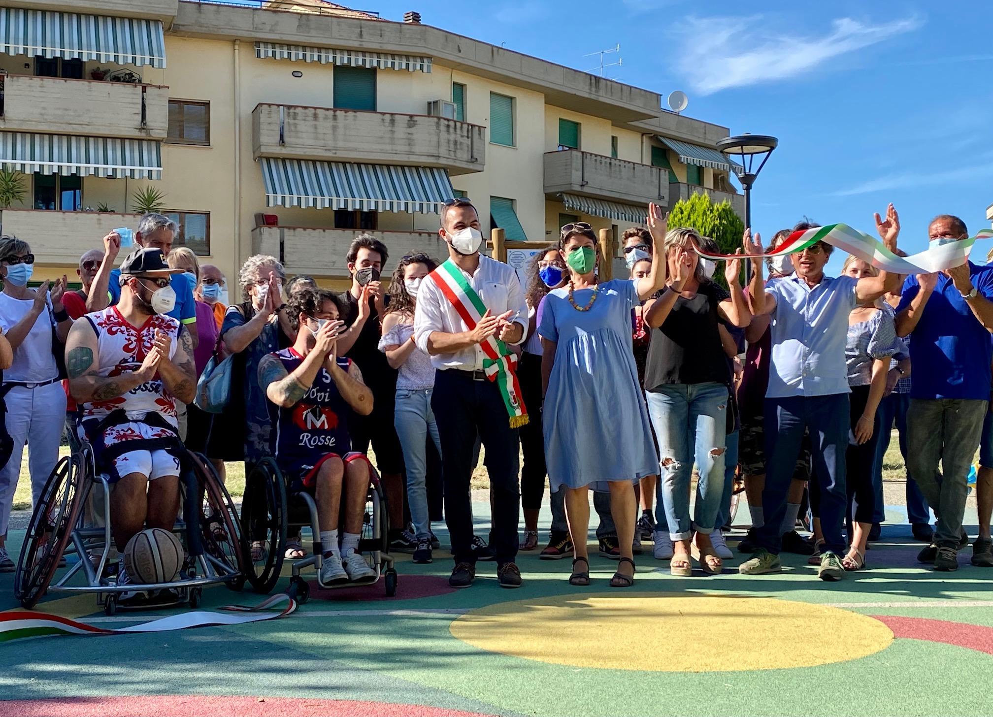 A Certaldo inaugurato il campo multisport all’interno del “Parco Libera Tutti”