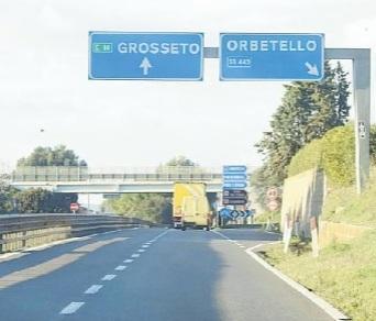 Il tratto dell'Aurelia in cui si è verificato l'incidente
