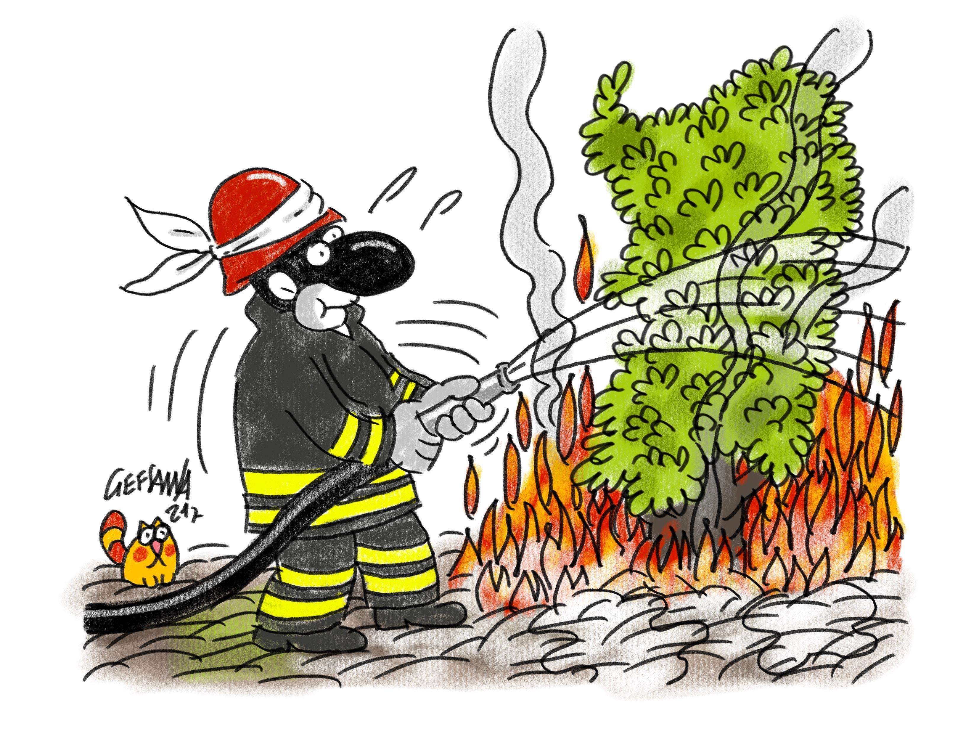 La vignetta di Gef: allarme incendi in Sardegna, meno estesi i roghi ma più numerosi