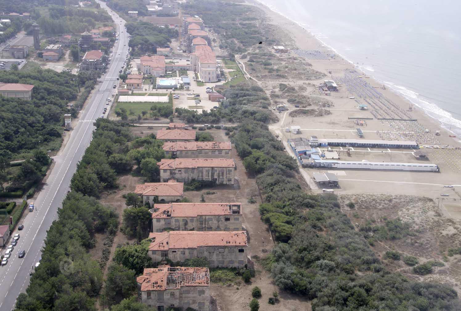 Un’immagine dall’alto di Calambrone
