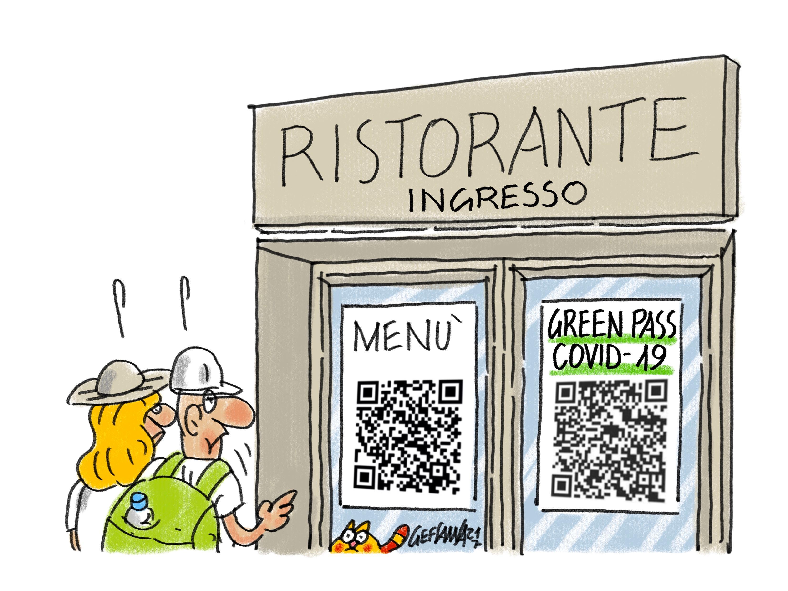 La vignetta di Gef: il modello francese per contrastare il Covid