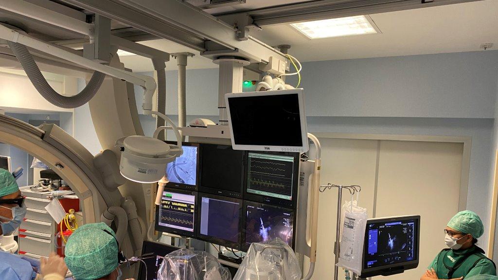 La sala operatoria dell'Ospedale del Cuore