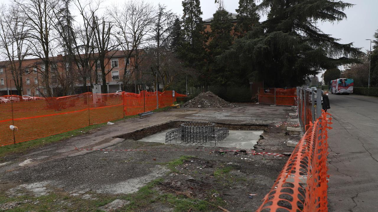 Il cantiere dove avrebbe dovuto essere installata