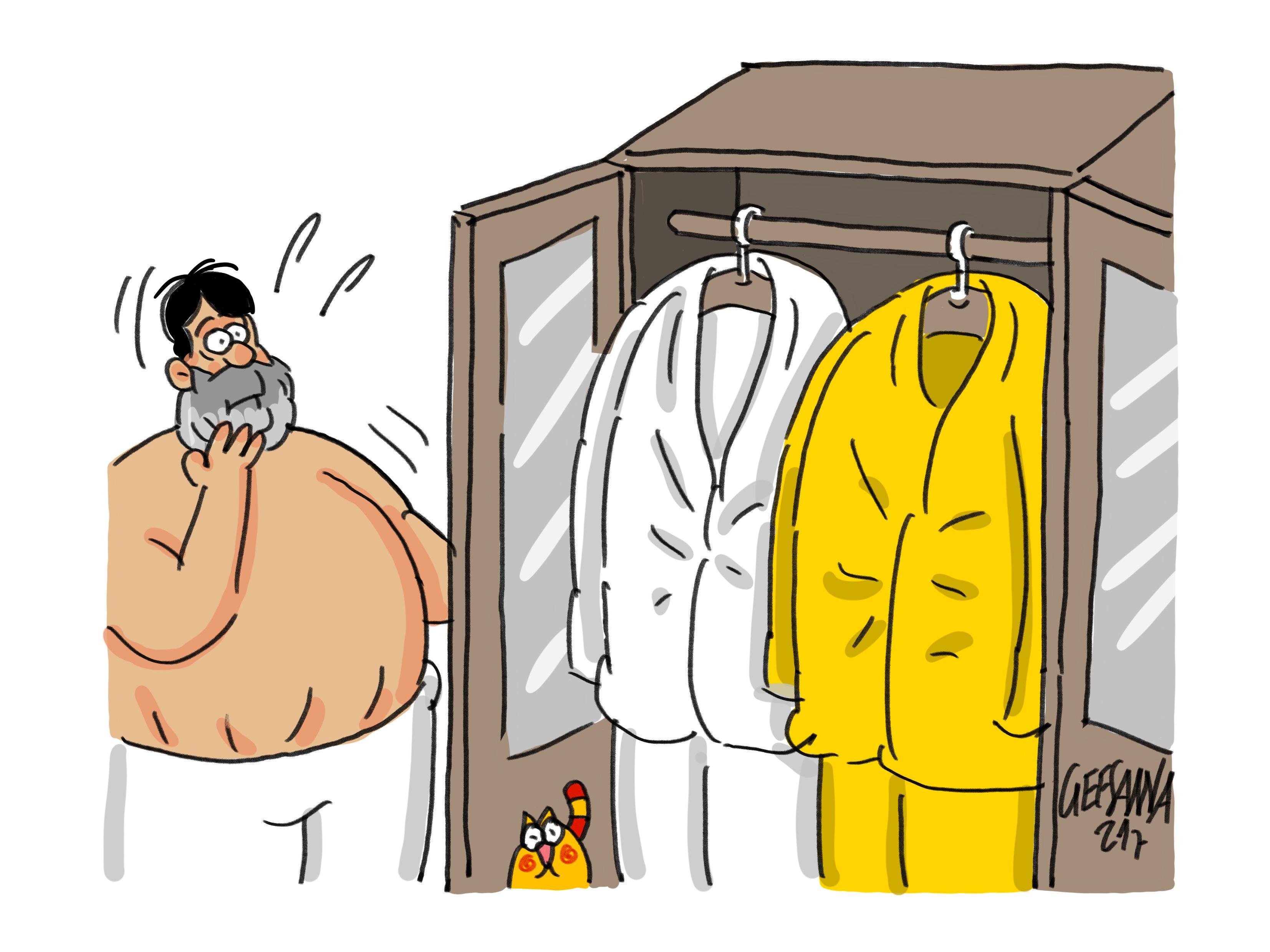 La vignetta di Gef: l'isola fra il bianco e il giallo, i timori di Solinas