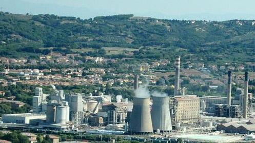 Lo stabilimento della Solvay e le Spiagge Bianche