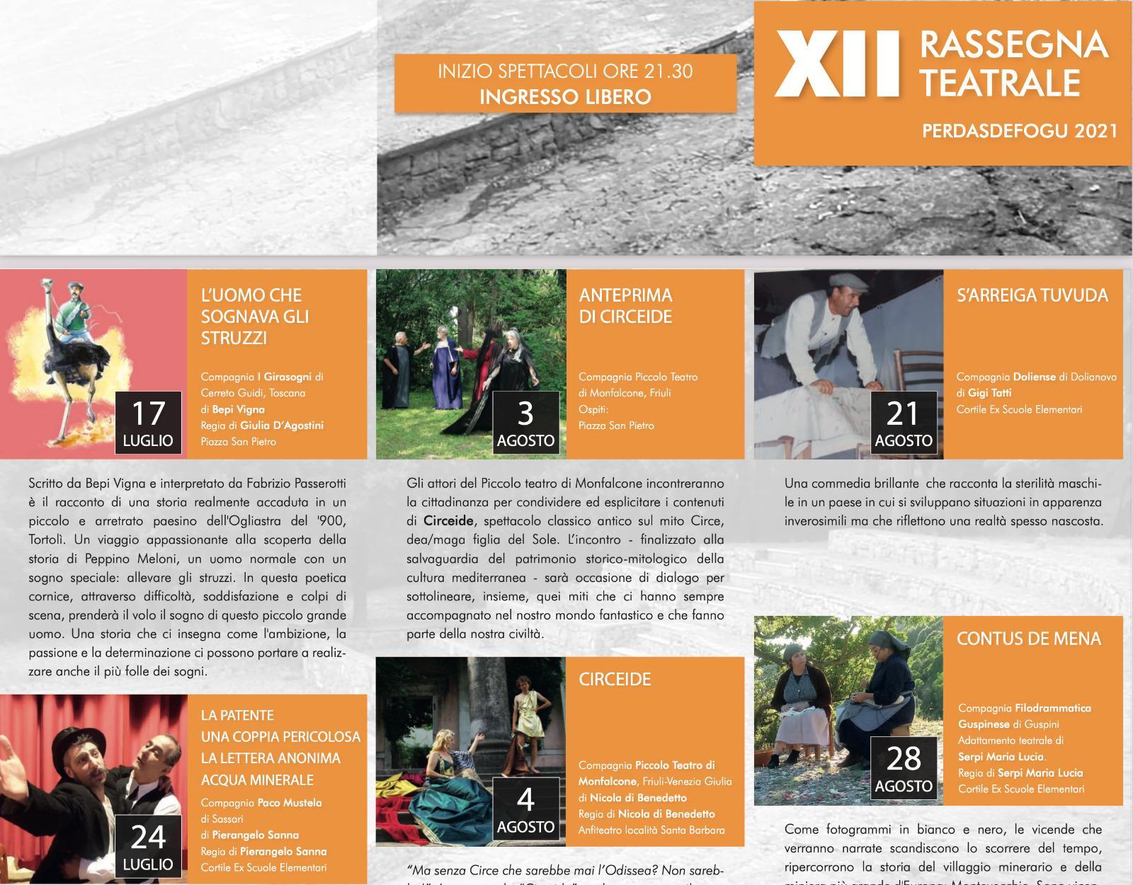 Voci del territorio: a Perdasdefogu via alla XII edizione del Festival del teatro amatoriale