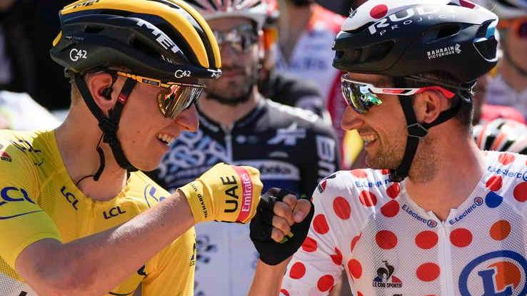 Nella festa di Pogacar arriva il guizzo di Van Aert