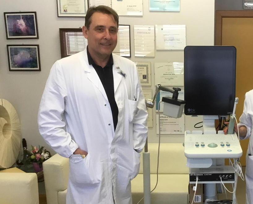 Carlo Alberto Sepich nel reparto di urologia del Versilia