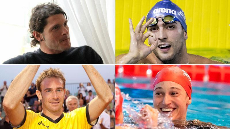 Aldo Montano (scherma), Gabriele Detti (nuoto), Filippo Volandri (tennis), Francesca Fangio (nuoto)