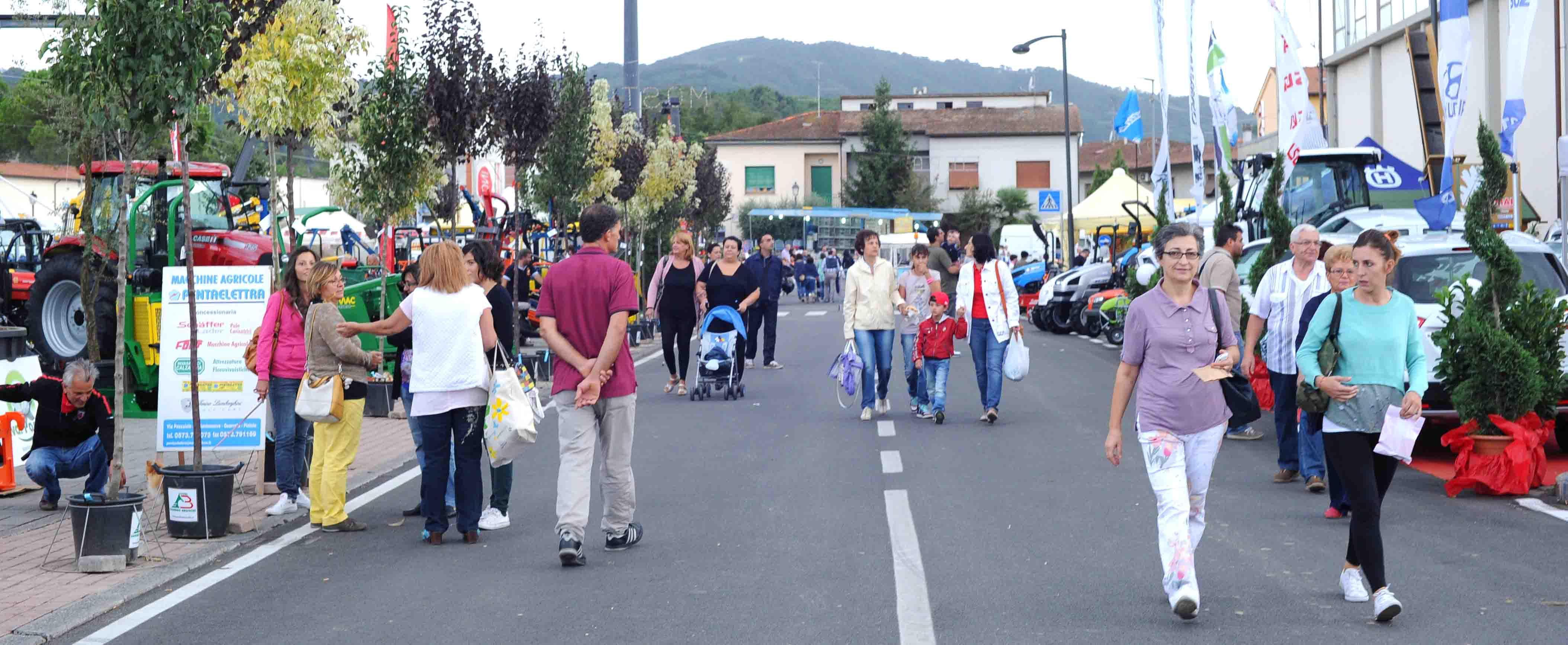 Visitatori a una passata edizione della Fiera di Casalguidi, una delle più longeve manifestazioni fieristiche popolari della provincia di Pistoia, che affonda le proprie origini nel 1883