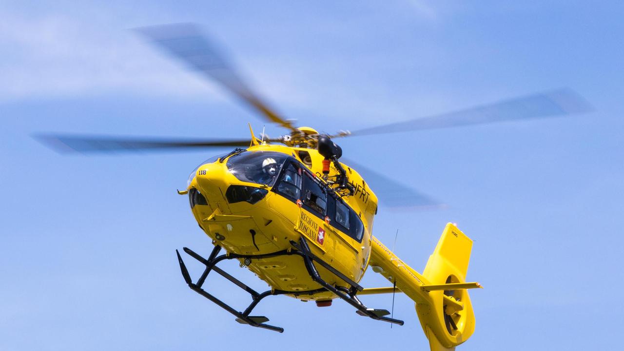 Bimba di nove mesi cade dal seggiolone, trasferita col Pegaso a Grosseto