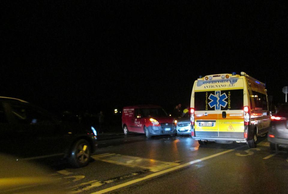 Un incidente all'incrocio di via di Montenero