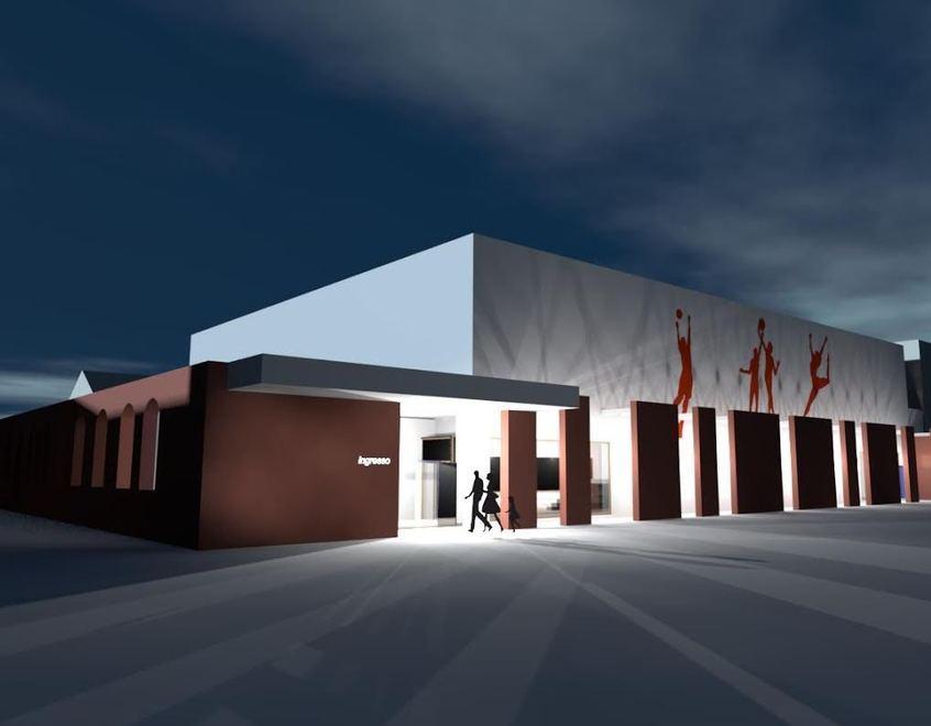 Il futuro palazzetto dello sport di Montecchio