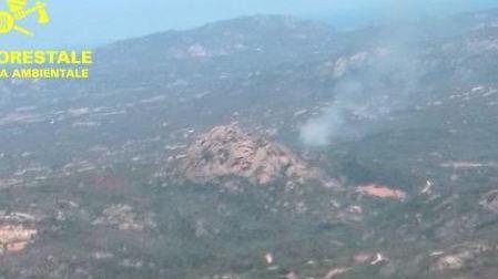 Incendio nelle campagne tra Olbia e Arzachena