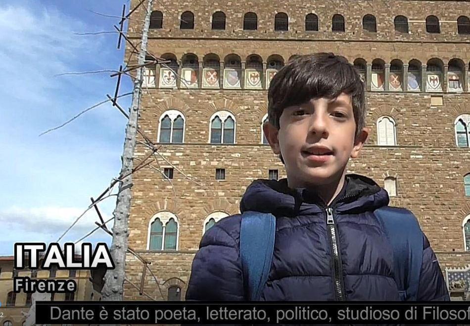 Un’immagine del video con Alfredo Matteo Giannelli, il ragazzino di 11 anni che lo ha realizzato