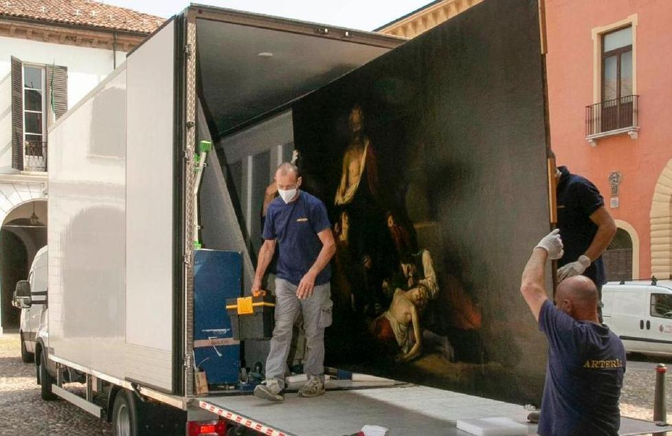 Il quadro di Gualdi torna in municipio