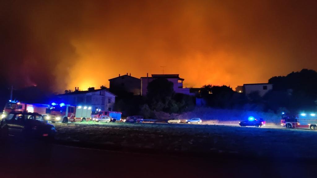 Il fuoco a Cuglieri