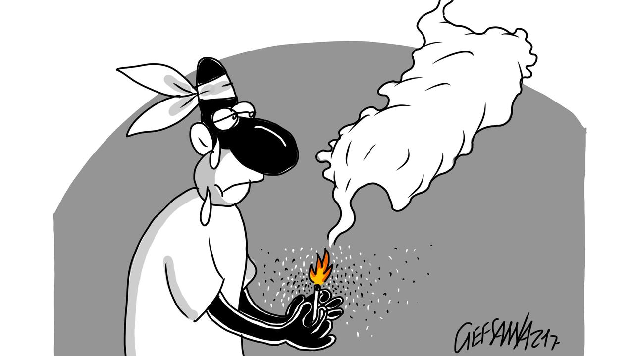 La vignetta di Gef: disastro in Sardegna, in fumo migliaia di ettari  