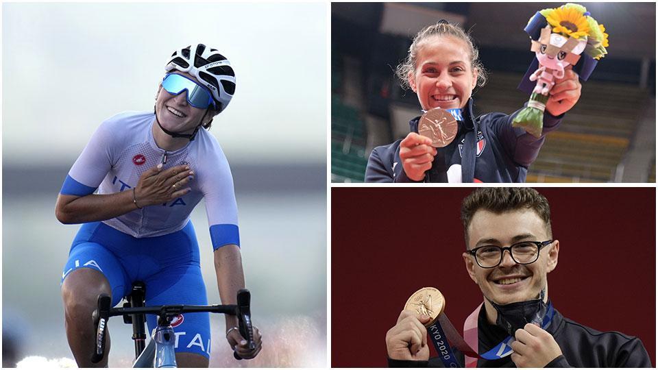 Elisa Longo Borghini, Odette Giuffrida e Mirko Zanni