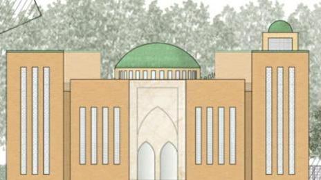 Un rendering della moschea di Pisa