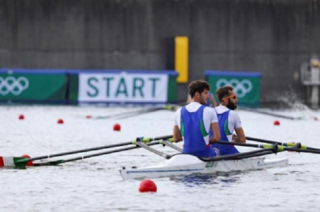 Oppo e Ruta nel bacino di gara di Tokyo