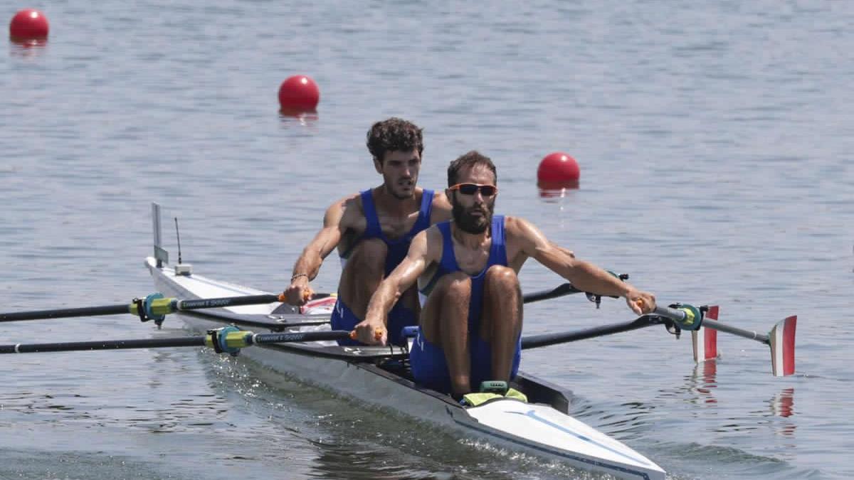 Stefano Oppo, a destro, e Pietro Ruda a sinistra in azione a Tokyo