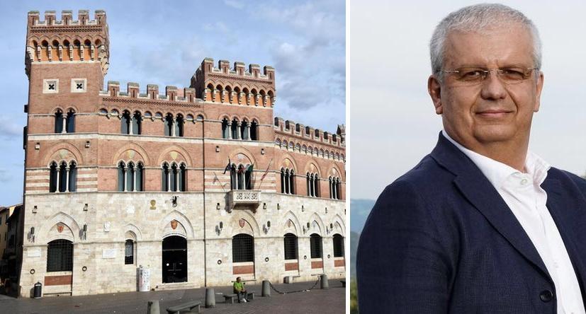 La sede della Provincia e, a destra, il vicepresidente Luca Grisanti