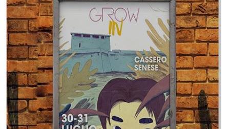 Il manifesto della tre giorni di musica al Cassero senese organizzata dai giovani dell’associazione Grow