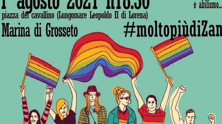 Pillon in Maremma, manifestazione di protesta del Collettivo Queer