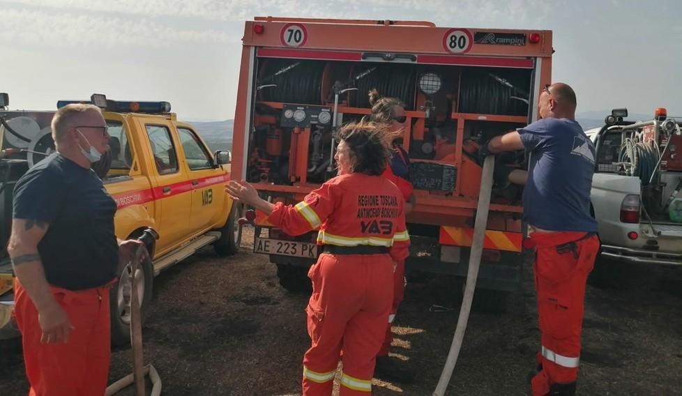 Incendio nello Scansanese Gli ettari bruciati salgono a 35 