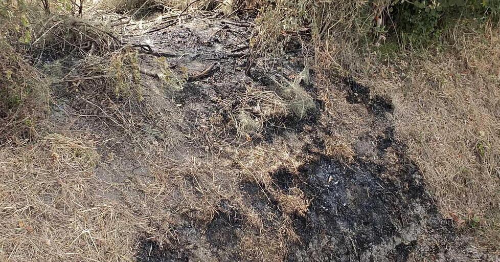 Il punto in cui è stato trovato il cadavere