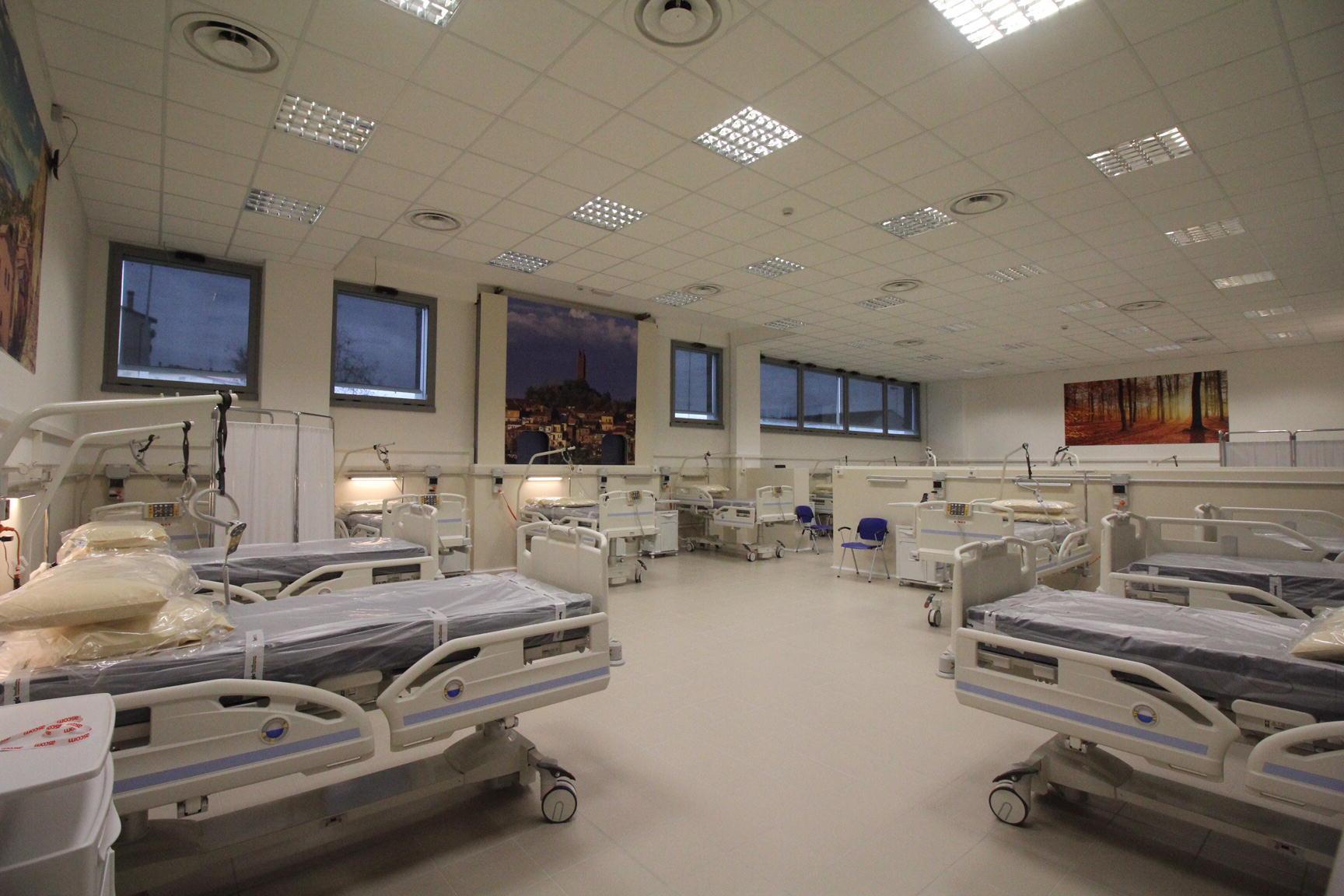 Un'ala Covid dell'ospedale Santo Stefano