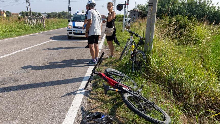Ciclista ferito in Rianimazione