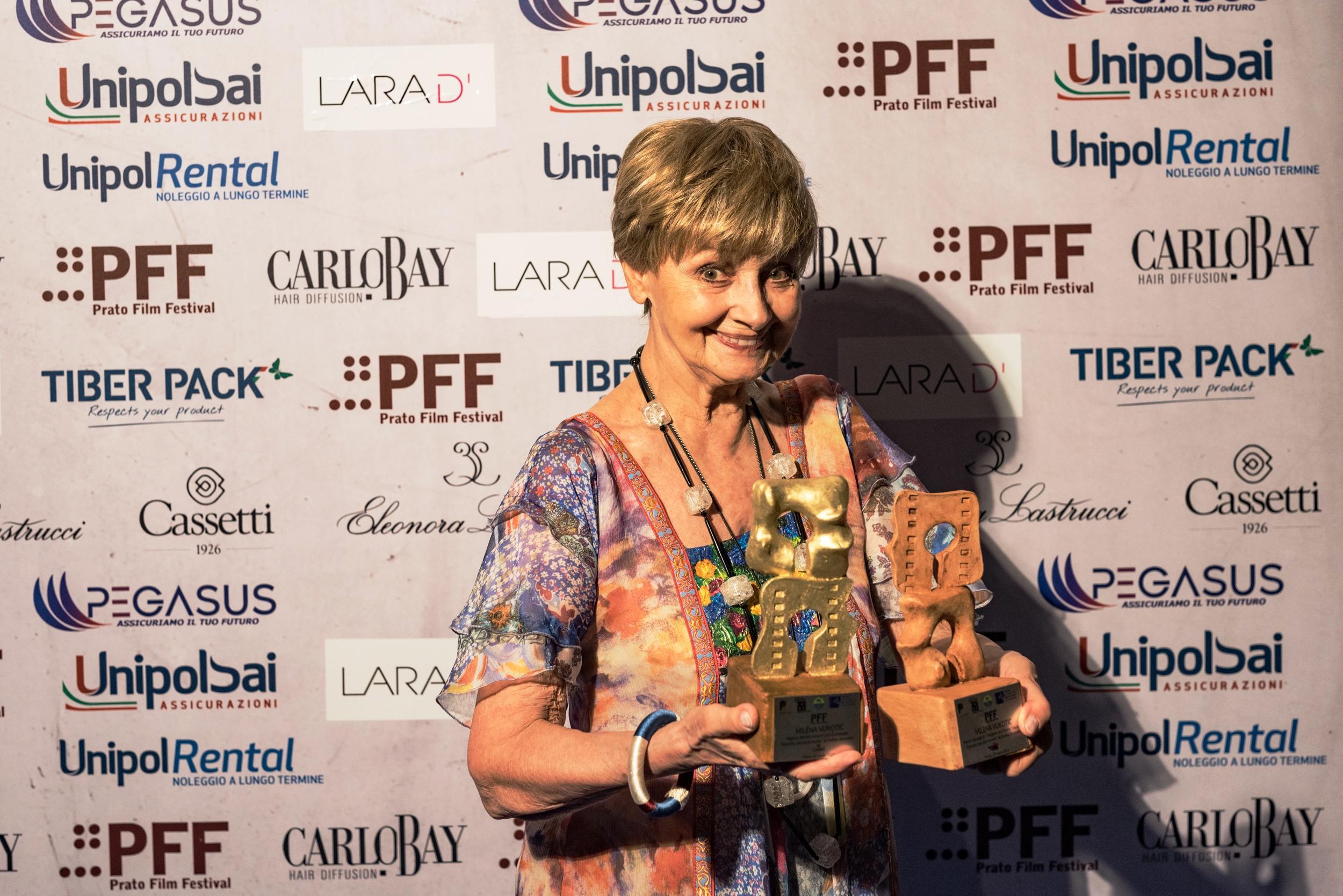 L'attrice Milena Vukotic premiata in questa edizione 2021 di Prato Film Festival