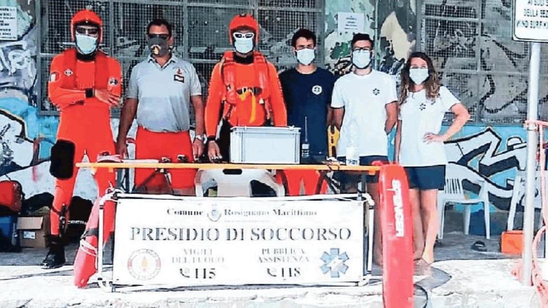 Sulla spiaggia del Lillatro un presidio con vigili del fuoco e Pubblica Assistenza