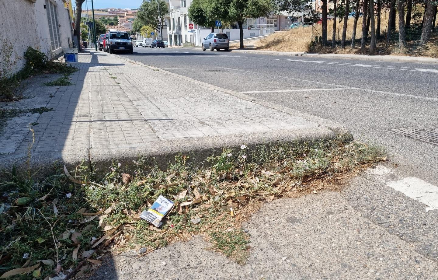Via Costituzione, slalom tra ostacoli e aree incolte 