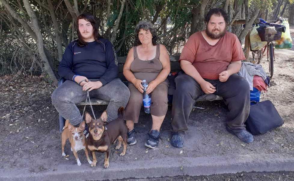 Una intera famiglia costretta a vivere in pineta: «Vita e burocrazia ci hanno portati qui» 